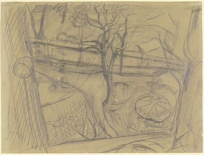 View of a Garden from a Window