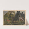View of a house in Pełcznica (1850-1881) by Adolf Dressler