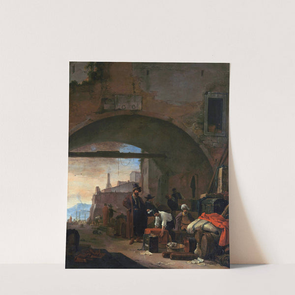 View of a Levantine Port by Thomas Wijck