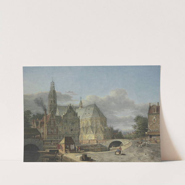 View of a Netherlandish City by Johannes Huibert Prins