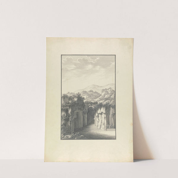 View of a Passage Cut into a Hillside by Giovanni Battista Borra