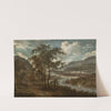 View of a river valley by Dionijs Verburg