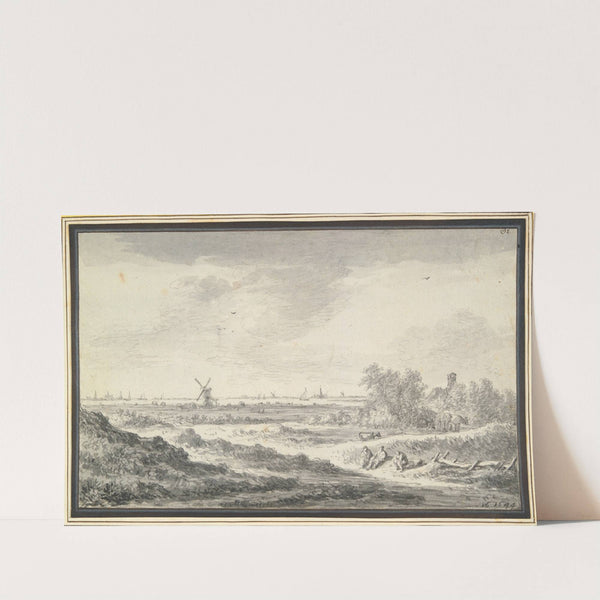 View of a river with dunes in foreground by Jan van Goyen