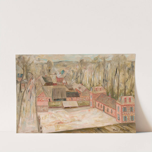 View of a small town by Tadeusz Makowski