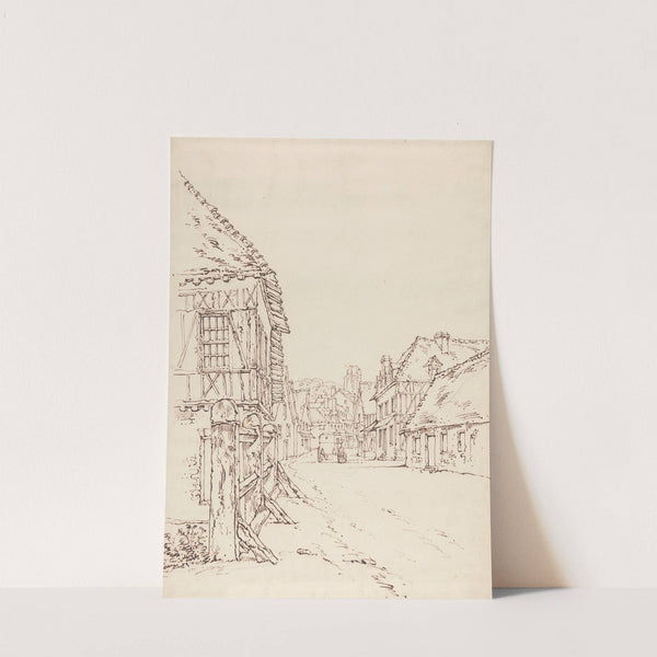 View of a Street in a French Town by William Henry Hunt