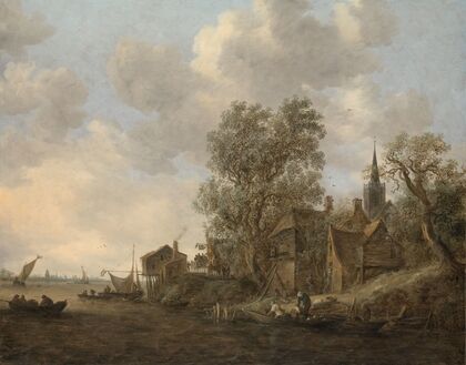 View of a Town on a River (1645)