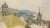 View of a Walled City in a River Landscape