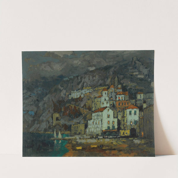 View Of Amalfi by Konstantin Ivanovich Gorbatov