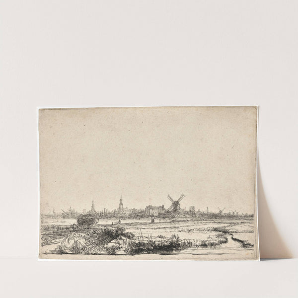 View of Amsterdam from the Kadijk by Rembrandt van Rijn