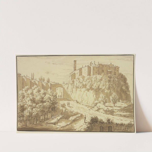 View of an Italian city by Theodoor Wilkens