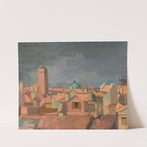 View of an Italian city by Franciszek Bartoszek