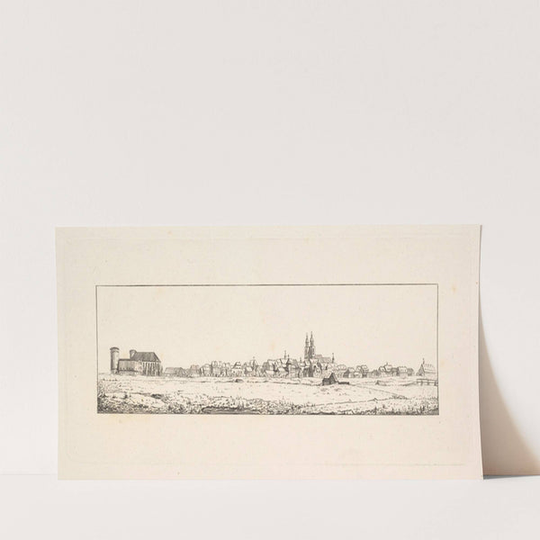 View of an Old Town with a Church and High Gabled Houses by Johann Gottfried Schadow