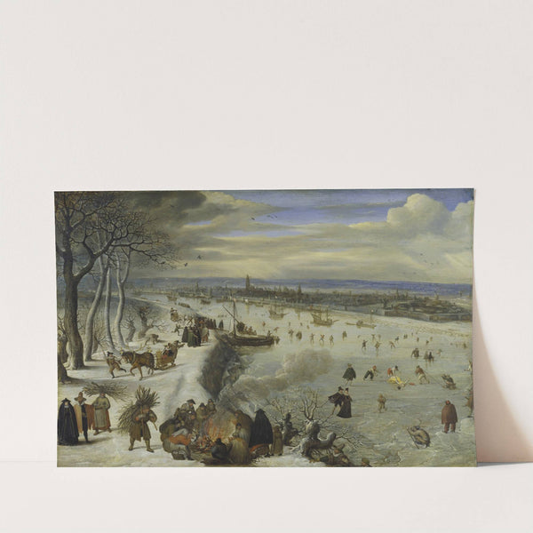 View of Antwerp with Frozen Schelde (1593) by Lucas van Valckenborch