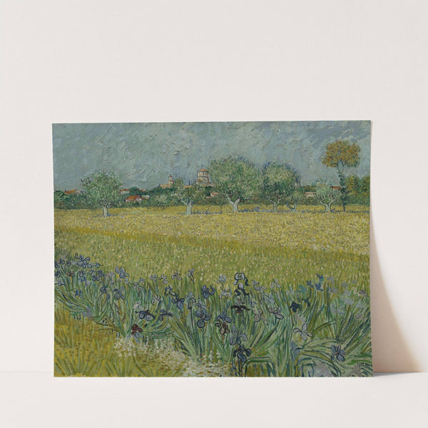 View of Arles with Irises (1888) by Vincent van Gogh