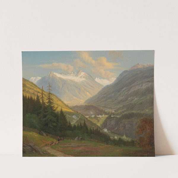 View of Bad Gastein by Emil Ludwig Löhr