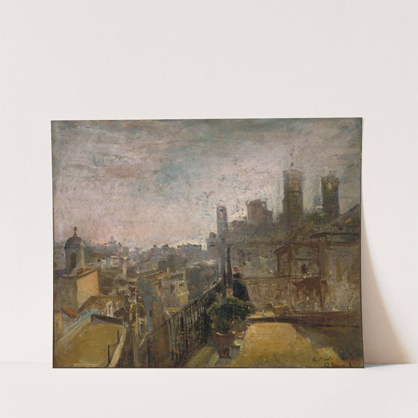 View of Barcelona from a Rooftop in Riera de Sant Joan by Ramon Martí i Alsina