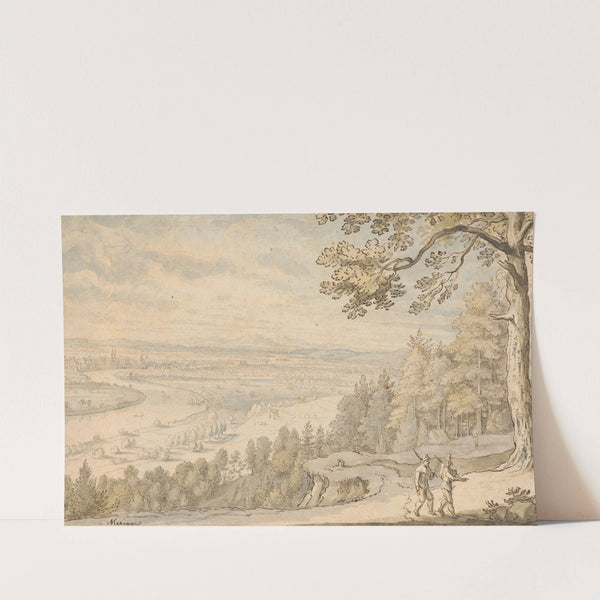 View of Basle from Grenzacherhorn (1618) by Matthäus Merian the elder