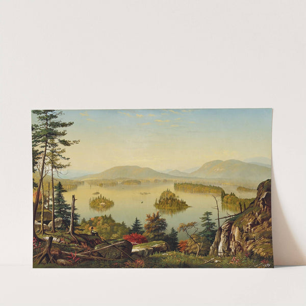 View of Blue Mountain Lake by Levi Wells Prentice