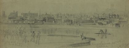 View of burned district Richmond