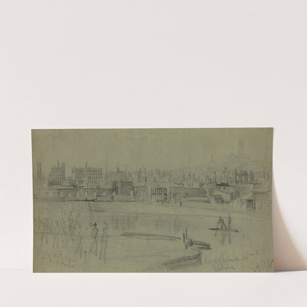 View of burned district Richmond (1865) by Alfred Rudolph Waud