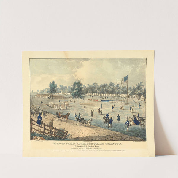 View of Camp Washington, at Trenton. From the Old Quaker Road. (1839) by William Massey Huddy