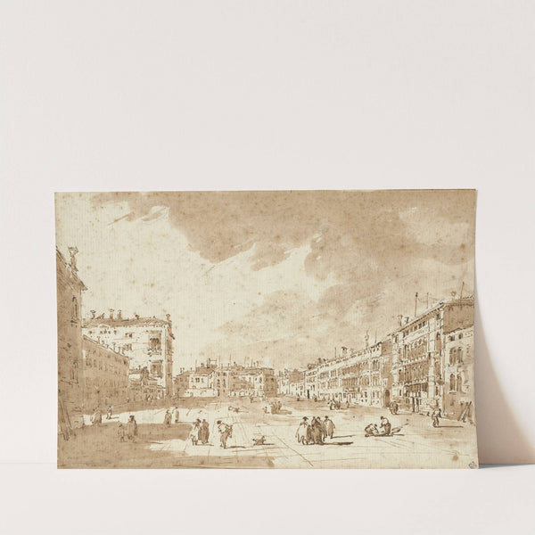 View of Campo S. Polo (1790) by Francesco Guardi