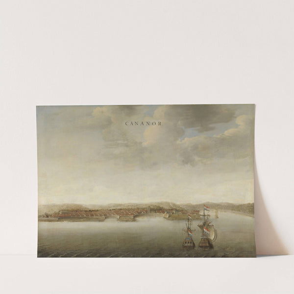 View of Cannanore on the Malabar Coast in India by Johannes Vinckboons