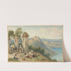View of Castel Gandolfo (c. 1870s) by Myles Birket Foster