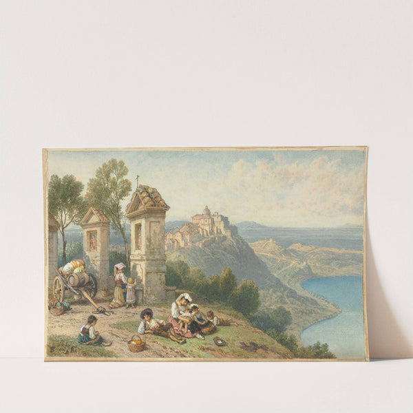 View of Castel Gandolfo (c. 1870s) by Myles Birket Foster