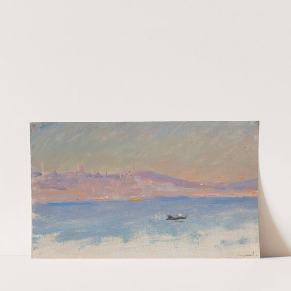 View of Constantinople. From the journey to Constantinople (1893) by Jan Ciągliński