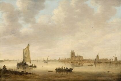 View of Dordrecht from the Dordtse Kil