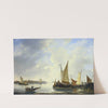 View of Dordrecht seen from Papendrecht by Christiaan Lodewijk Willem Dreibholtz