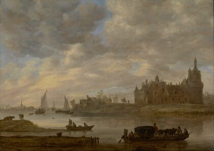 View of Duurstede Castle at Wijk bij Duurstede