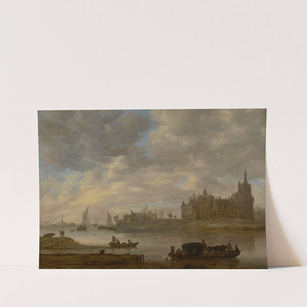 View of Duurstede Castle at Wijk bij Duurstede (1649) by Jan van Goyen