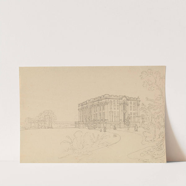 View of Easton Neston, Northants by Edward Francis Burney