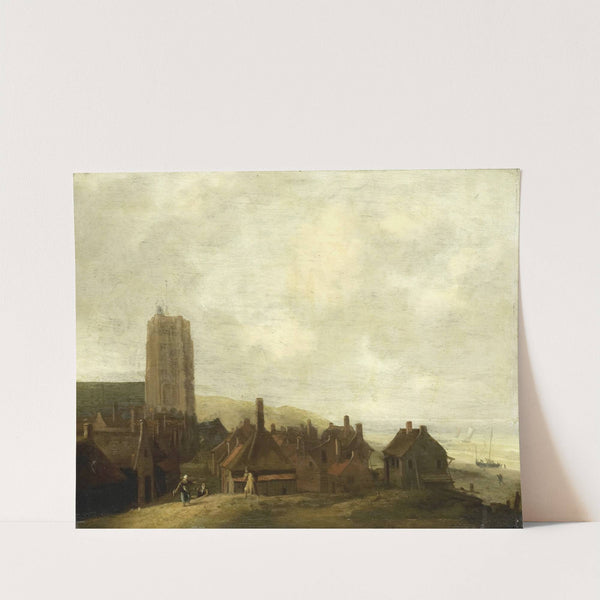 View of Egmond aan Zee (1660 - 1708) by Ludolf Backhuysen