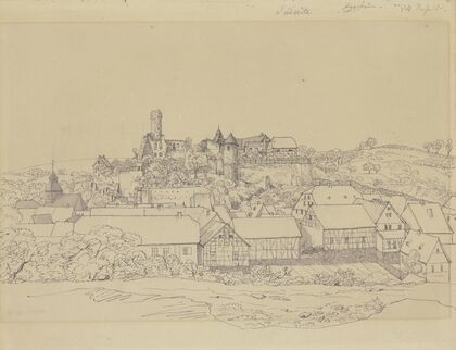 View of Eppstein with castle