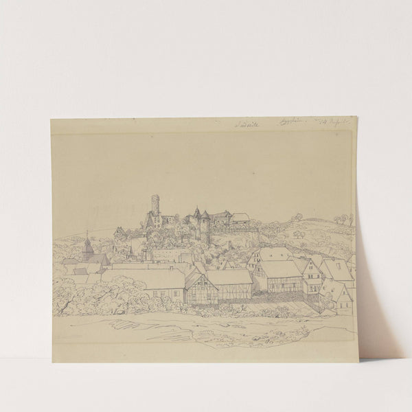 View of Eppstein with castle by Carl Morgenstern
