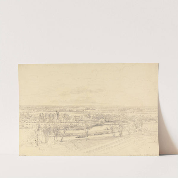 View of Eton from Windsor Castle by Henry Edridge
