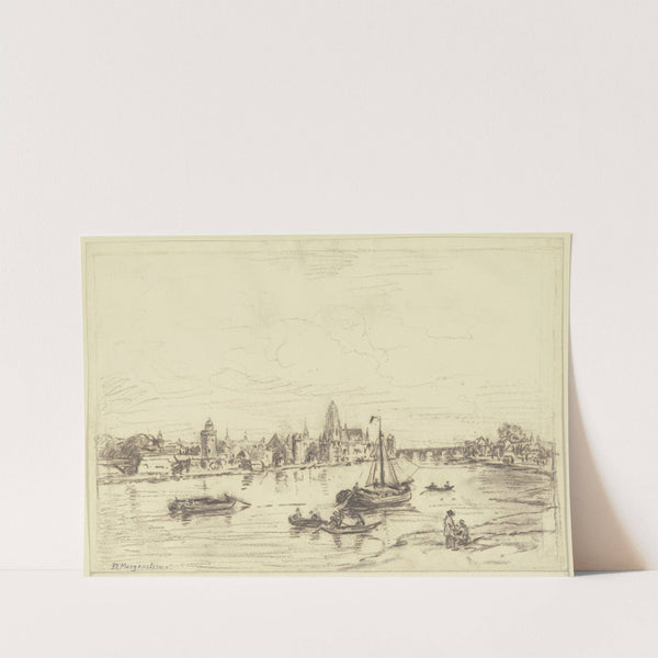 View of Frankfurt by Friedrich Ernst Morgenstern