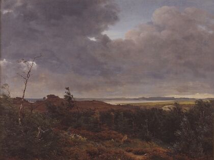 View of Frederiksværk from Tisvilde Wood, North Zealand