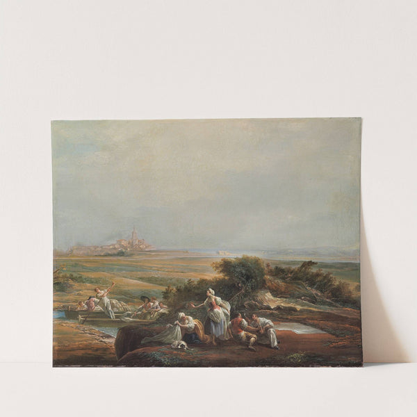 View of Fuenterrabía (fragment) by Luis Paret y Alcázar