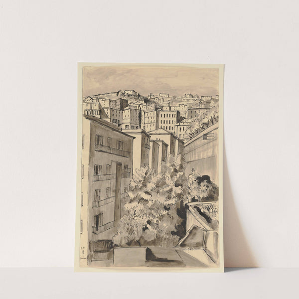 View of Genoa by Hermann Lismann