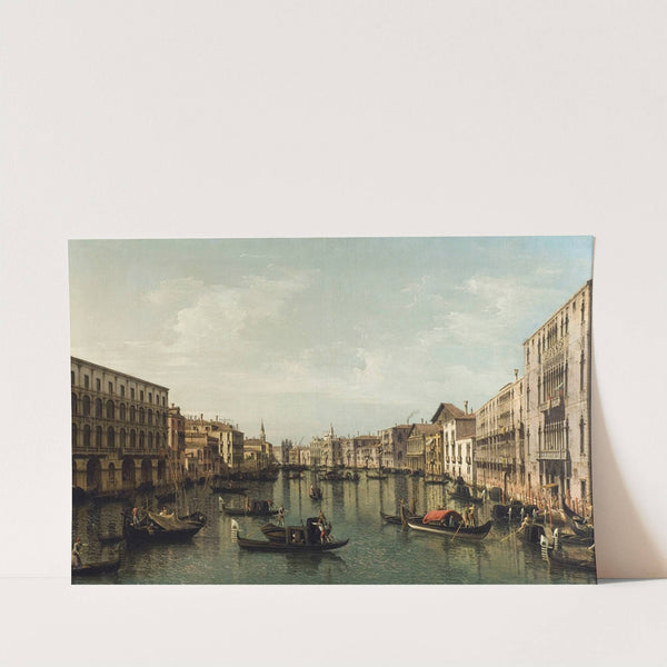 View of Grand Canal with the Palazzi Foscari and Moro Lin by Bernardo Bellotto