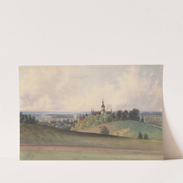 View of Gross Herrlitz by Friedrich Carl von Scheidlin