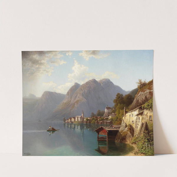 View of Hallstatt by Theodor Nocken