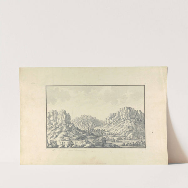 View of Hill Towns or Ruins near Damascus by Giovanni Battista Borra