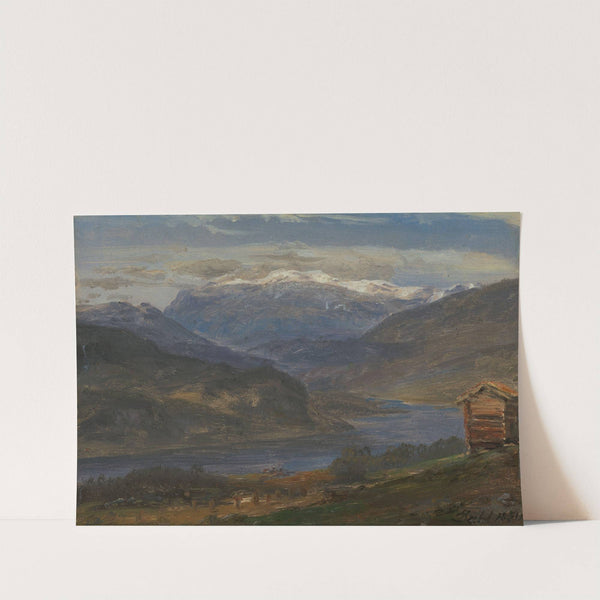 View of Hjelle in Valdres by Johan Christian Dahl