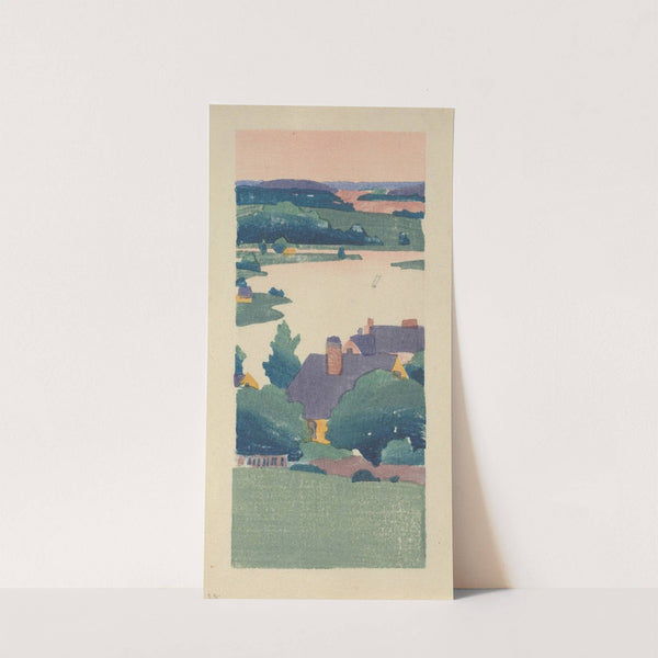 View of Ipswich, or A Bend in the River (circa 1895) by Arthur Wesley Dow