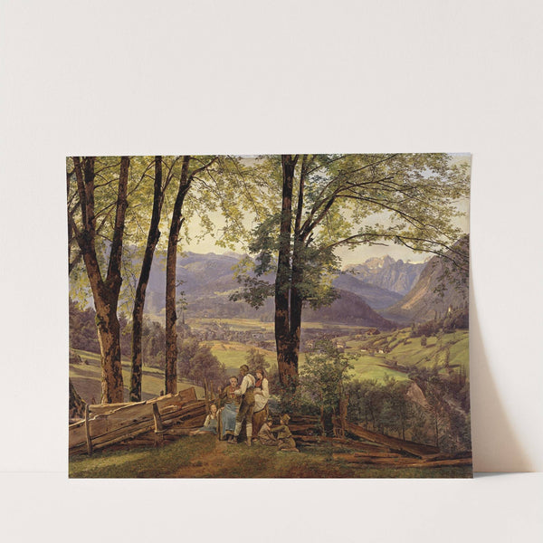 View of Ischl (1838) by Ferdinand Georg Waldmüller